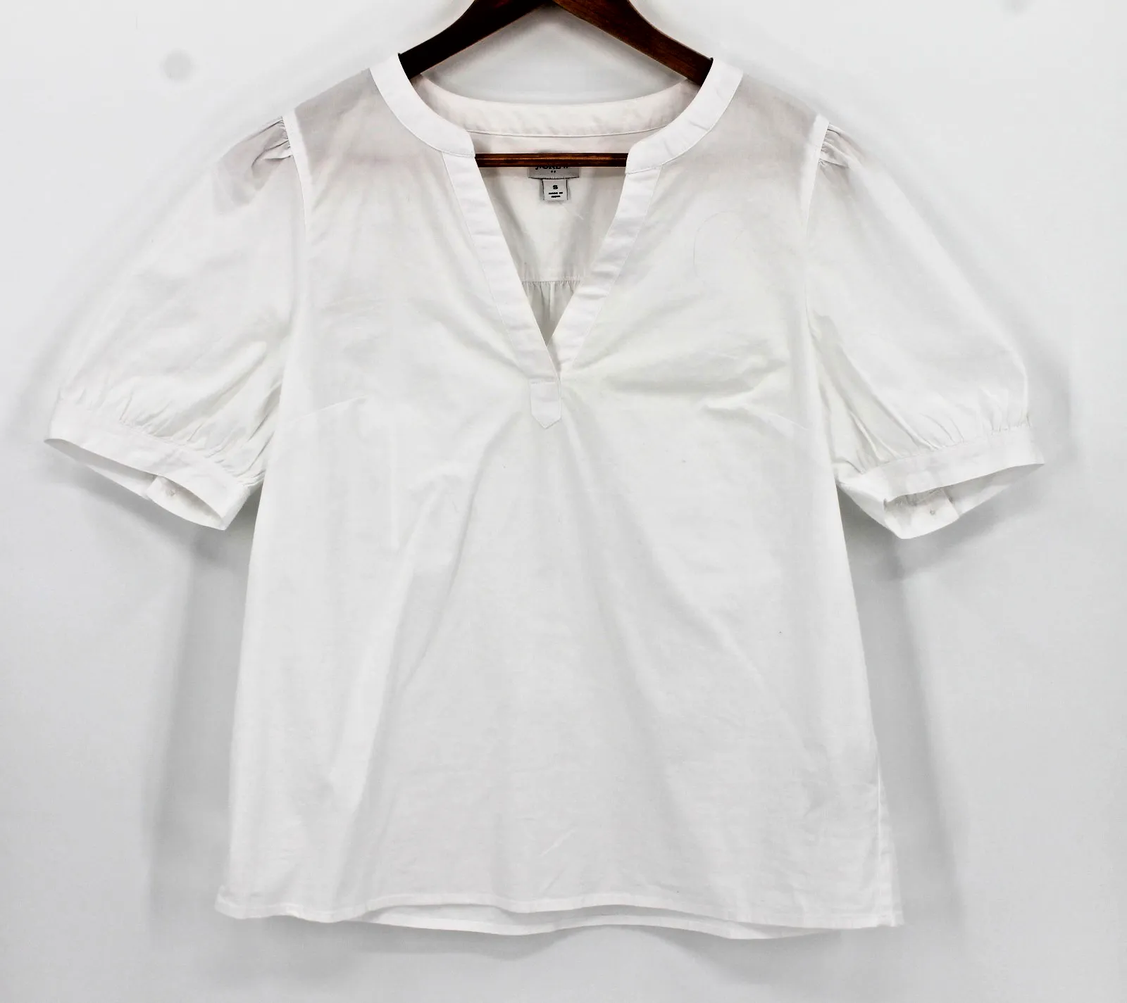 Product image for New J.Crew Short Sleeve Poplin Top Clean Girl Euro Summer Capsule 2024 Size S - J.CREW