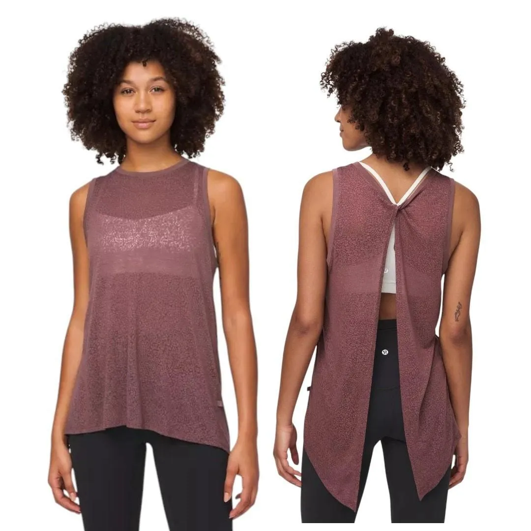 Product image for Lululemon Meet Halfway Tank Purple Loose Fit Sleeveless Top Crewneck Size S - S - Tops - new-without-tags - Lululemon Athletica