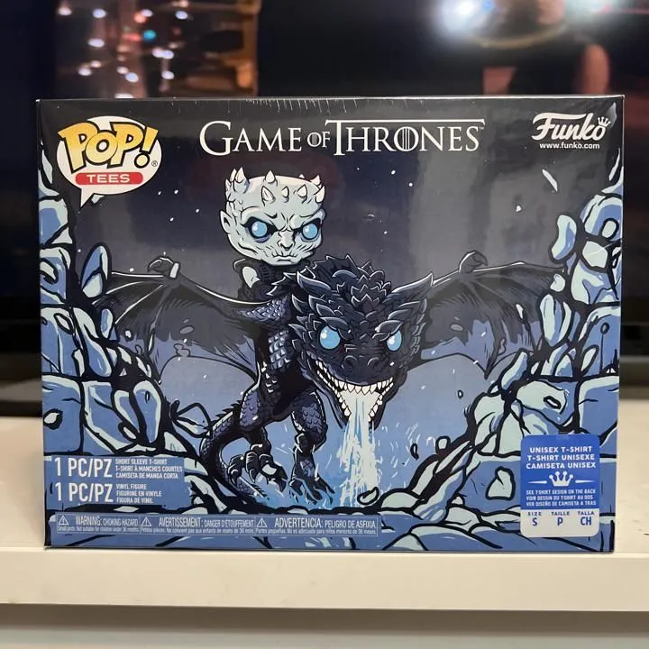 Product image for Icy Viserion (Glow in the Dark) and Winter is Here Tee