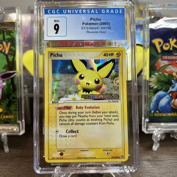 Product image for Pichu - Emerald Reverse Holo cgc 9