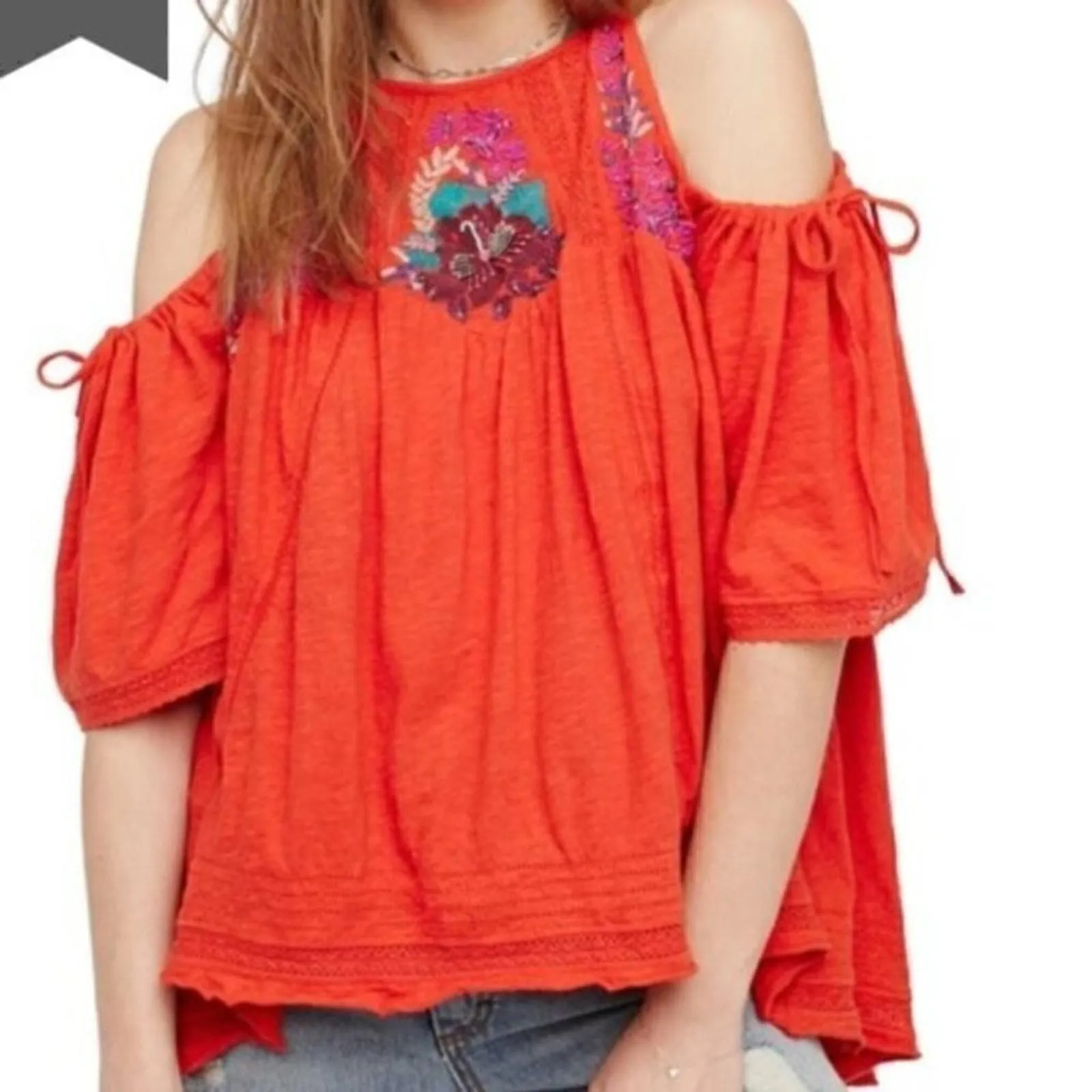 Product image for Free People Fast Times Cold Shoulder Top sz XS - new-without-tags - Free People