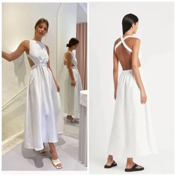 Product image for SIR The Label Alena Silk Maxi Dress Size 8
