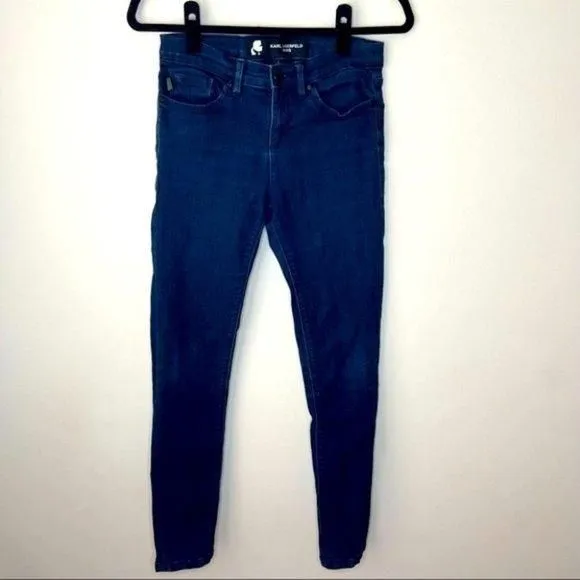 Product image for Karl Lagerfeld Paris Mid-Rise Designer Jeans