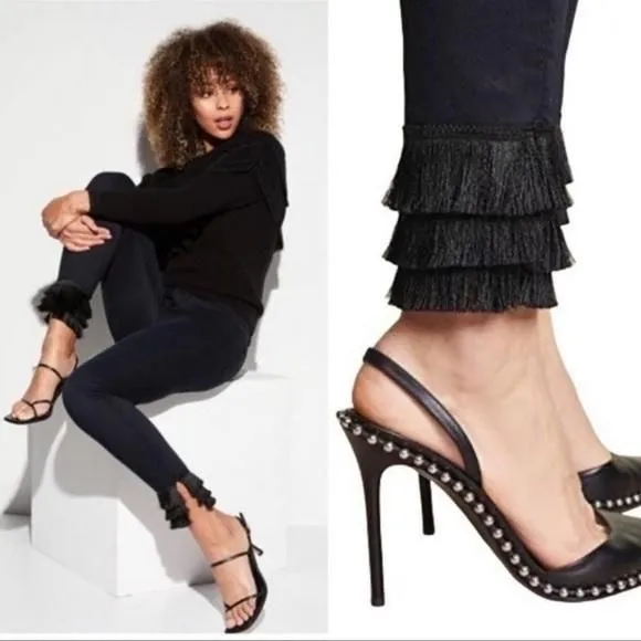 Product image for Frame Le High Rise Skinny Ankle Fringe