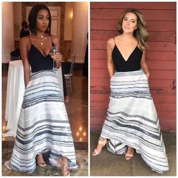 Product image for Badgley Mischka Metallic Miramare Gown Size 10