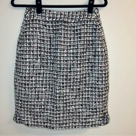 Product image for Kate Spade Plaid Mixed Media Pencil Skirt size 6