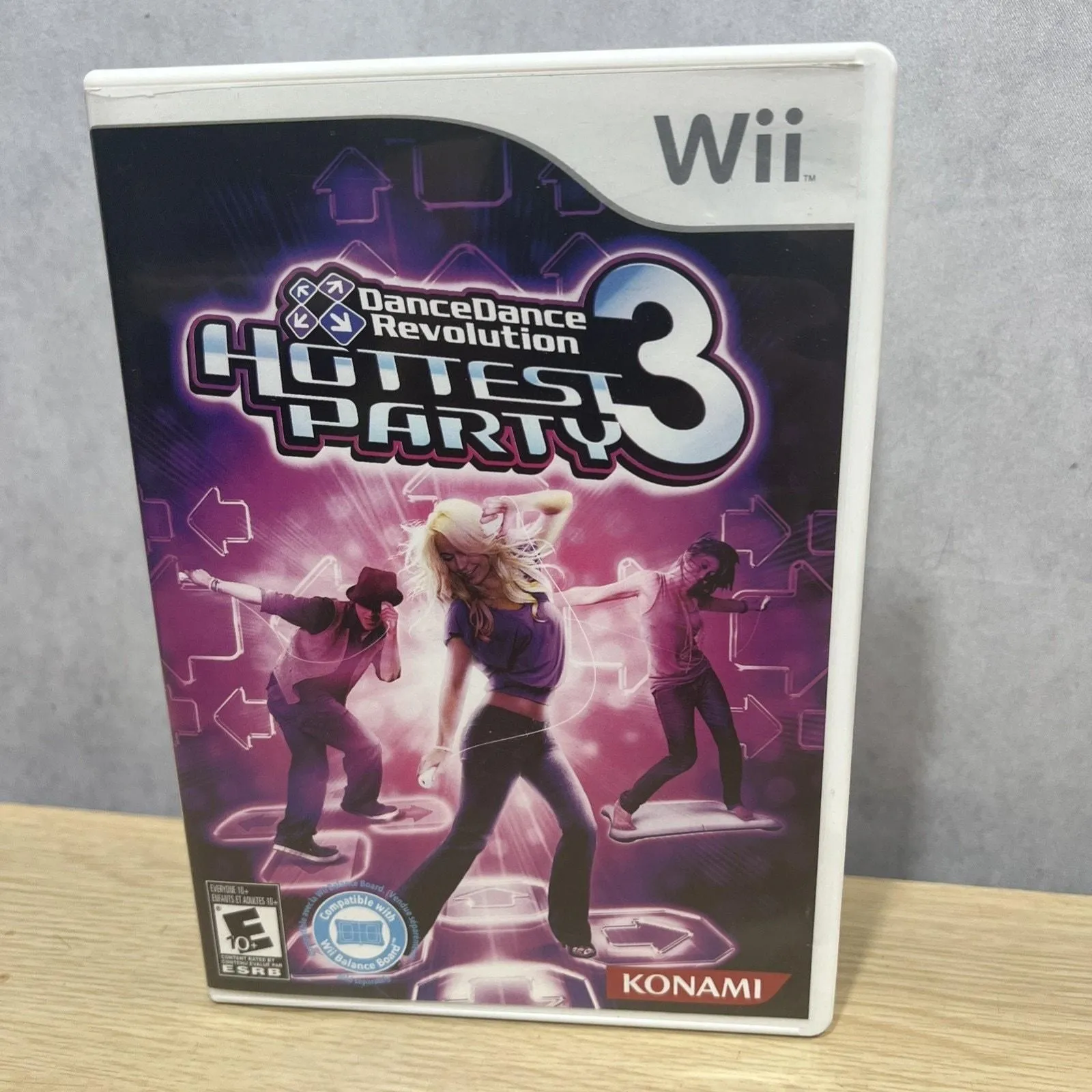 Product image for Dance Dance Revolution Hottest Party 3 (Nintendo Wii, 2009) CIB, Tested!!