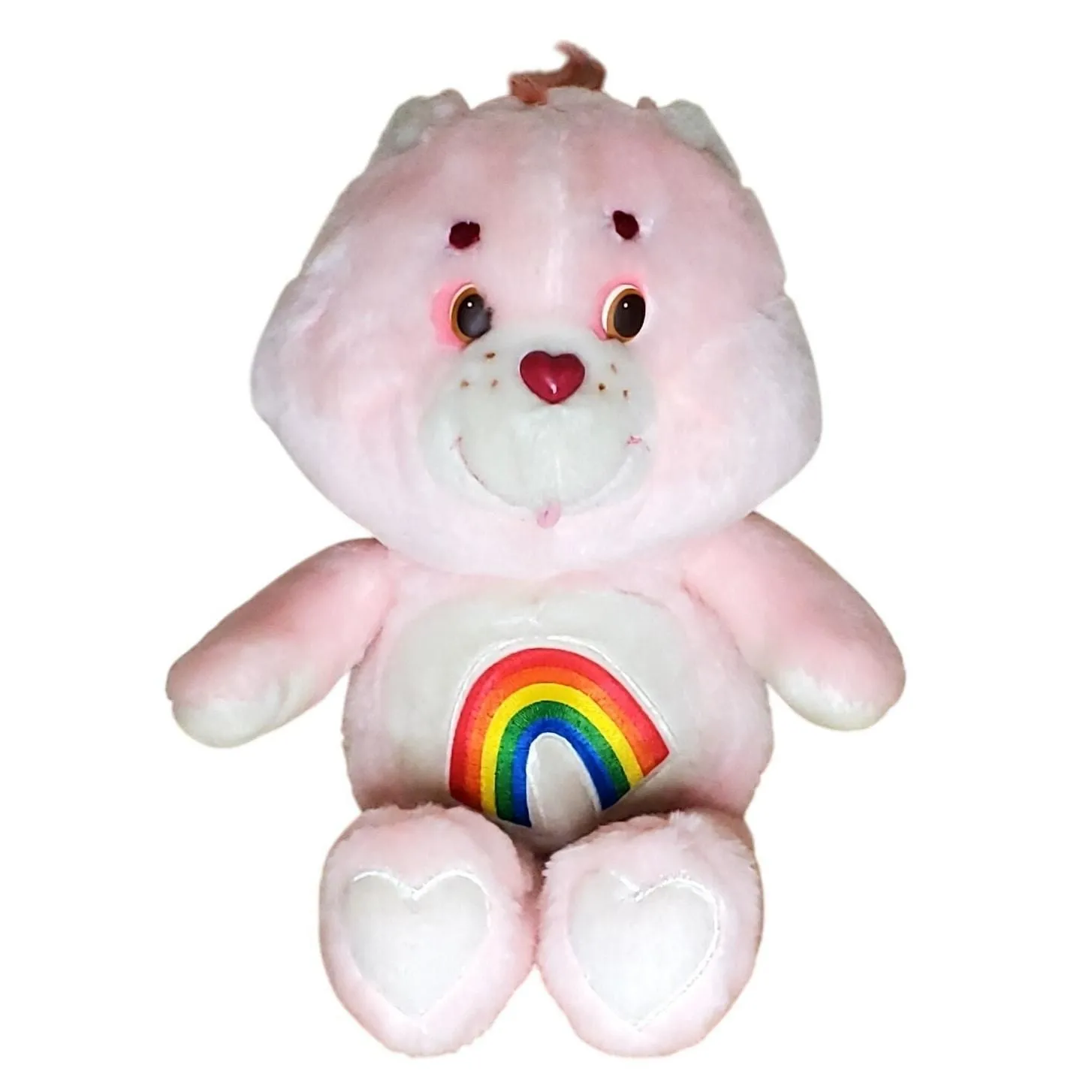 Product image for Vintage Care Bears 13" Cheer Bear Plush Pink Rainbow 1983 Kenner