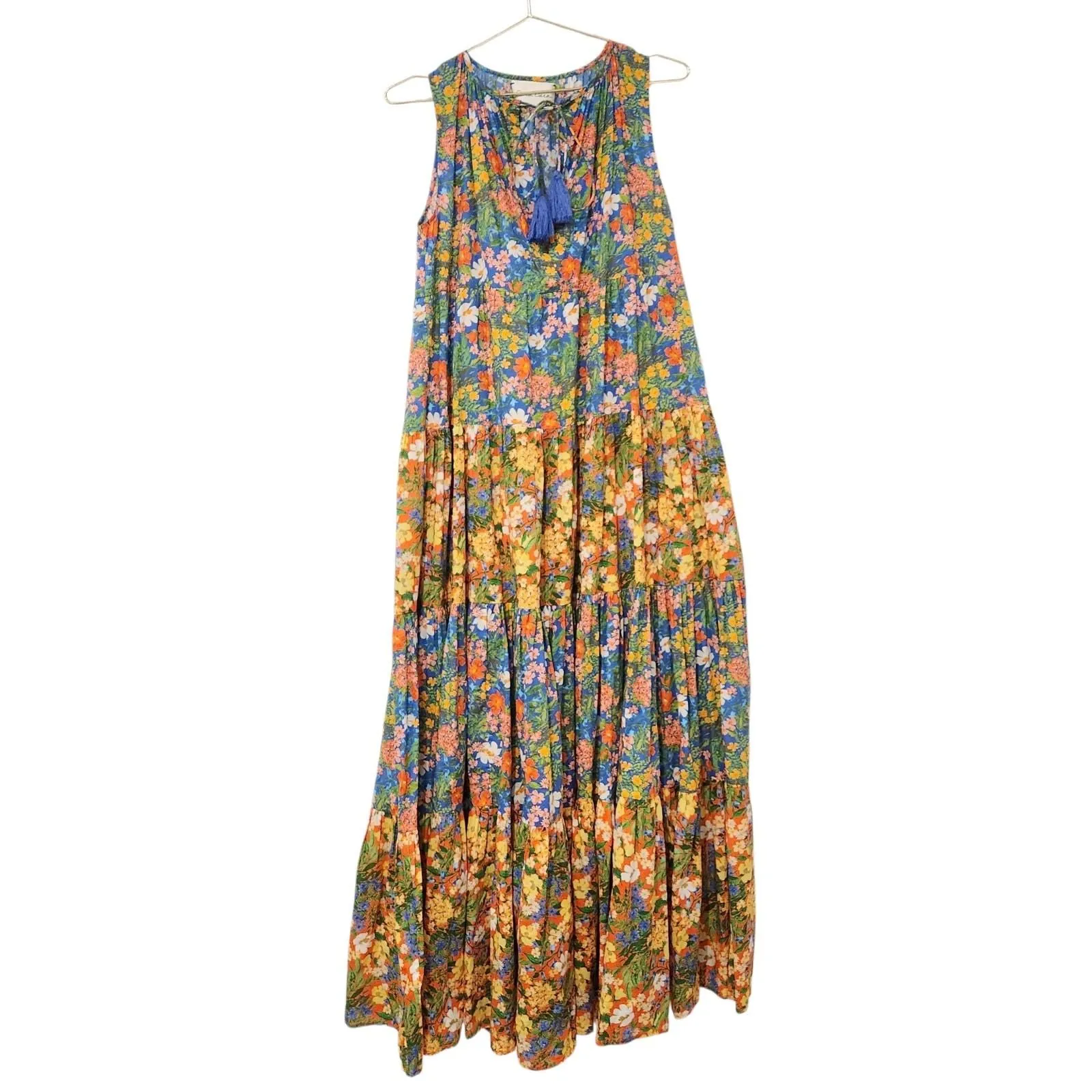 cassie in blue dress Ladies Cassie Dress Blue Flutter Spring main image 1