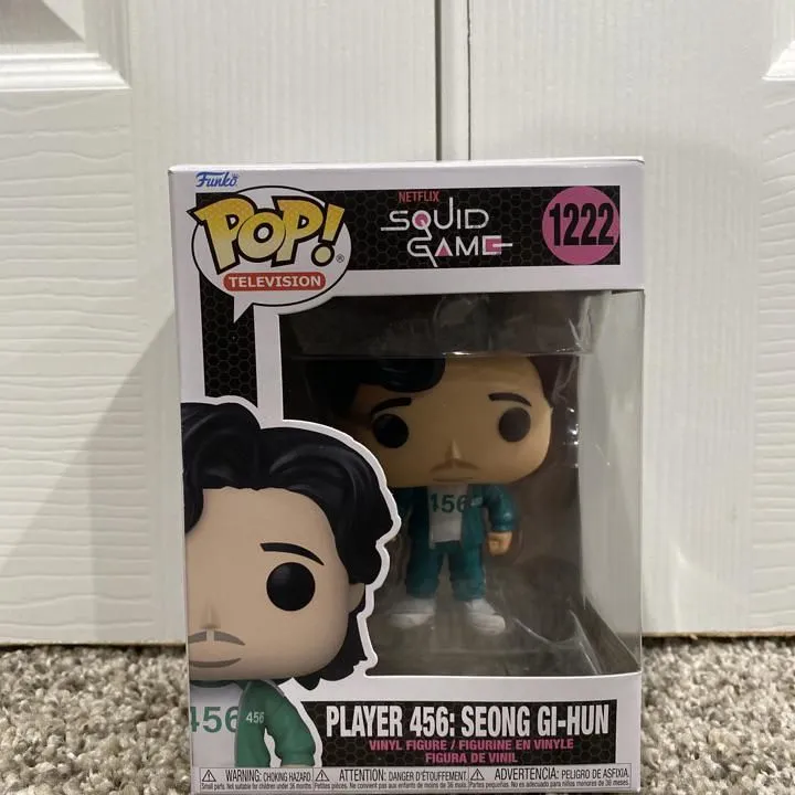 Product image for Funko Pop! TV: Squid Game - Seong Gi-Hun (Player 456) Error Because Of The Eye.