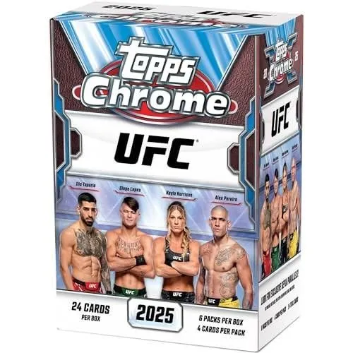 Product image for 1- 2025 Topps Chrome UFC Value Box - Ripped Live