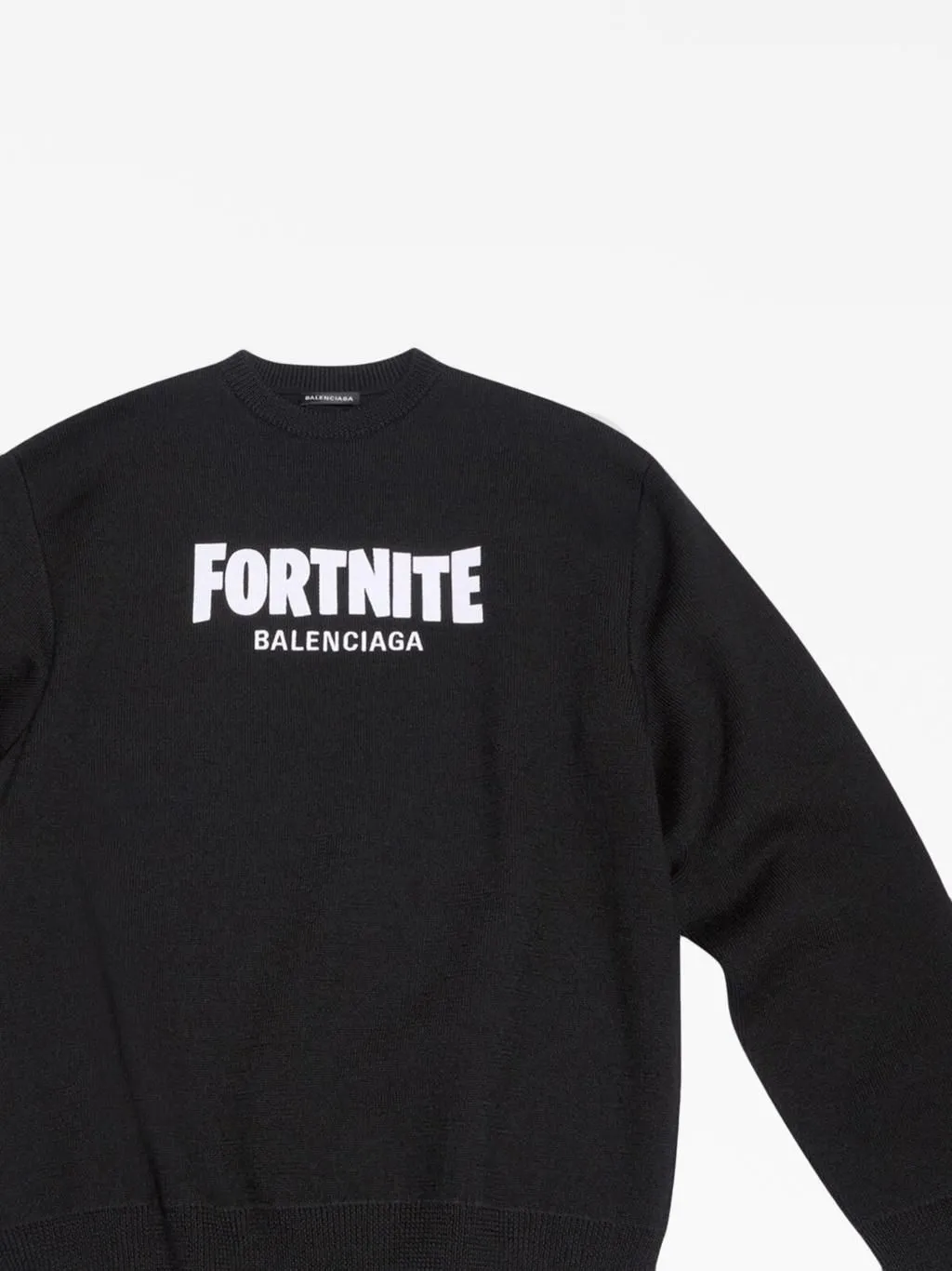 Product image for Balenciaga Fortnite Crewneck | Black | M | $1150 | 146/200