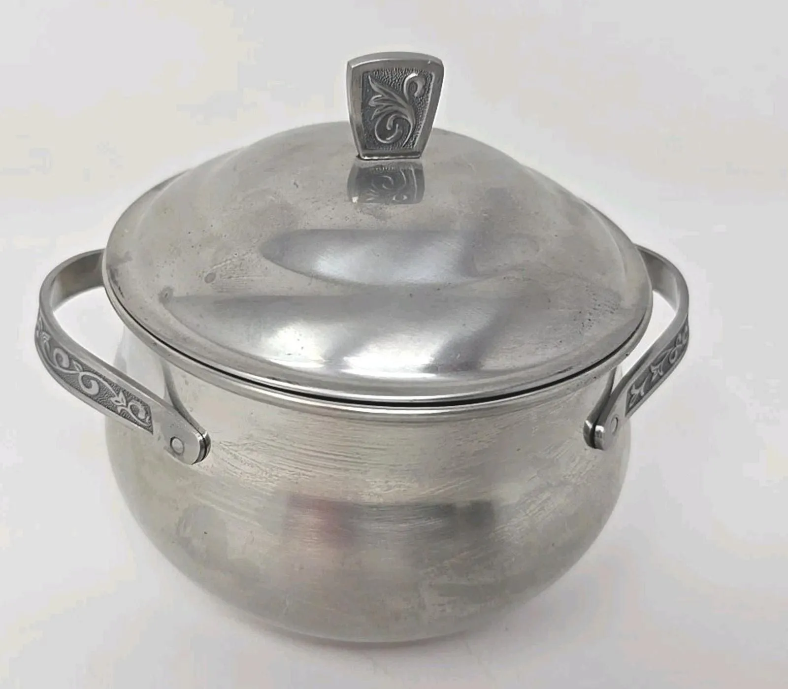 Product image for Vtg Monterey Stainless Steel Server Pot With Lid Holloware - Made In Japan U307