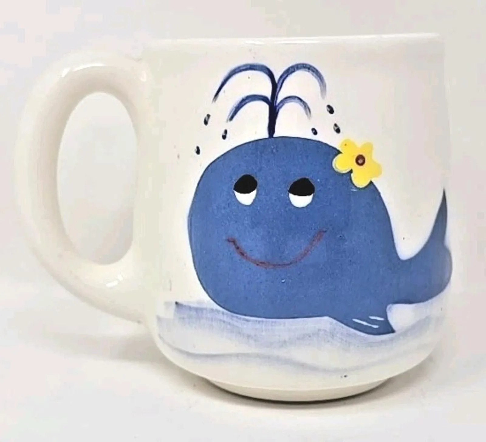 Product image for Vintage Maui Hawaii Souvenir Coffee Mug Cartoon Whale Hand Painted Pots 'N Stuff