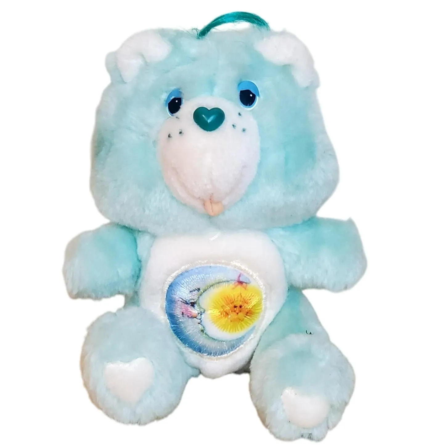 Product image for Bedtime Care Bear Vintage 1983 Kenner American Greetings Moon Star 7" - Blue - Bear - used