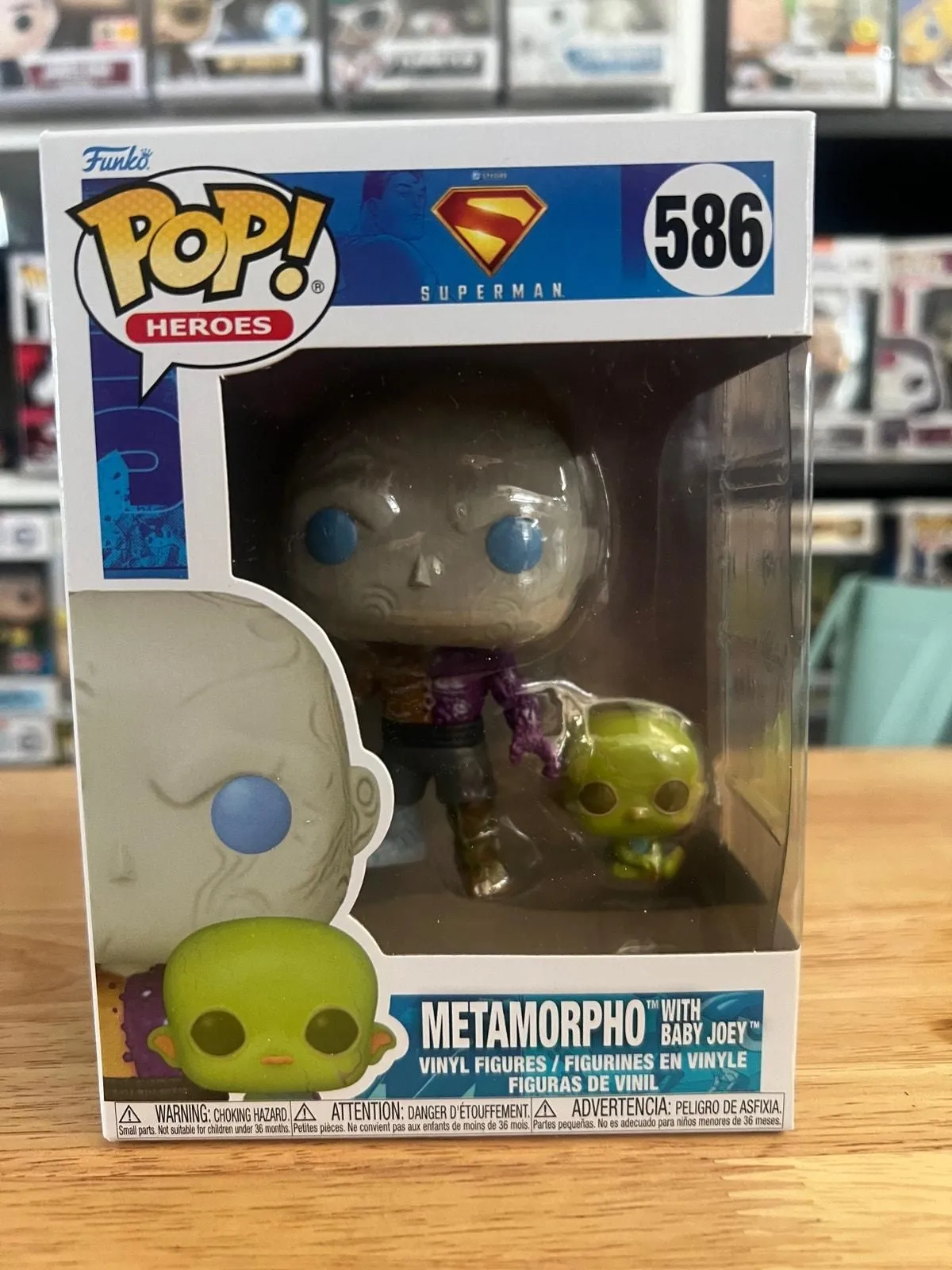 Product image for NEW IN HAND Metamorpho w/ Baby Joey Superman Funko Pop #586 Movies DC Comics