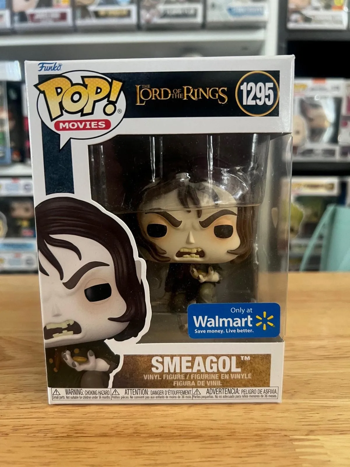 Product image for EXCLUSIVE Smeagol Funko Pop #1295 Lord of Rings LOTR Gollum Movies Andy Serkis
