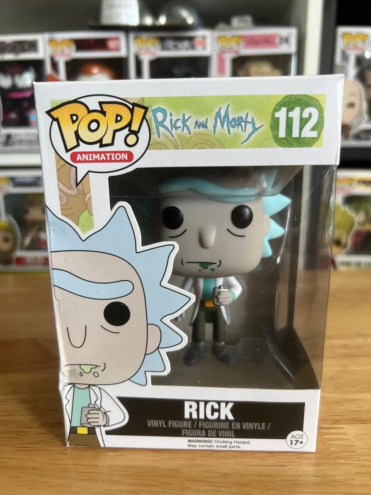 Product image for VAULTED Rick Sanchez Funko Pop #112 Animation Cartoon Network Morty Adult Swim