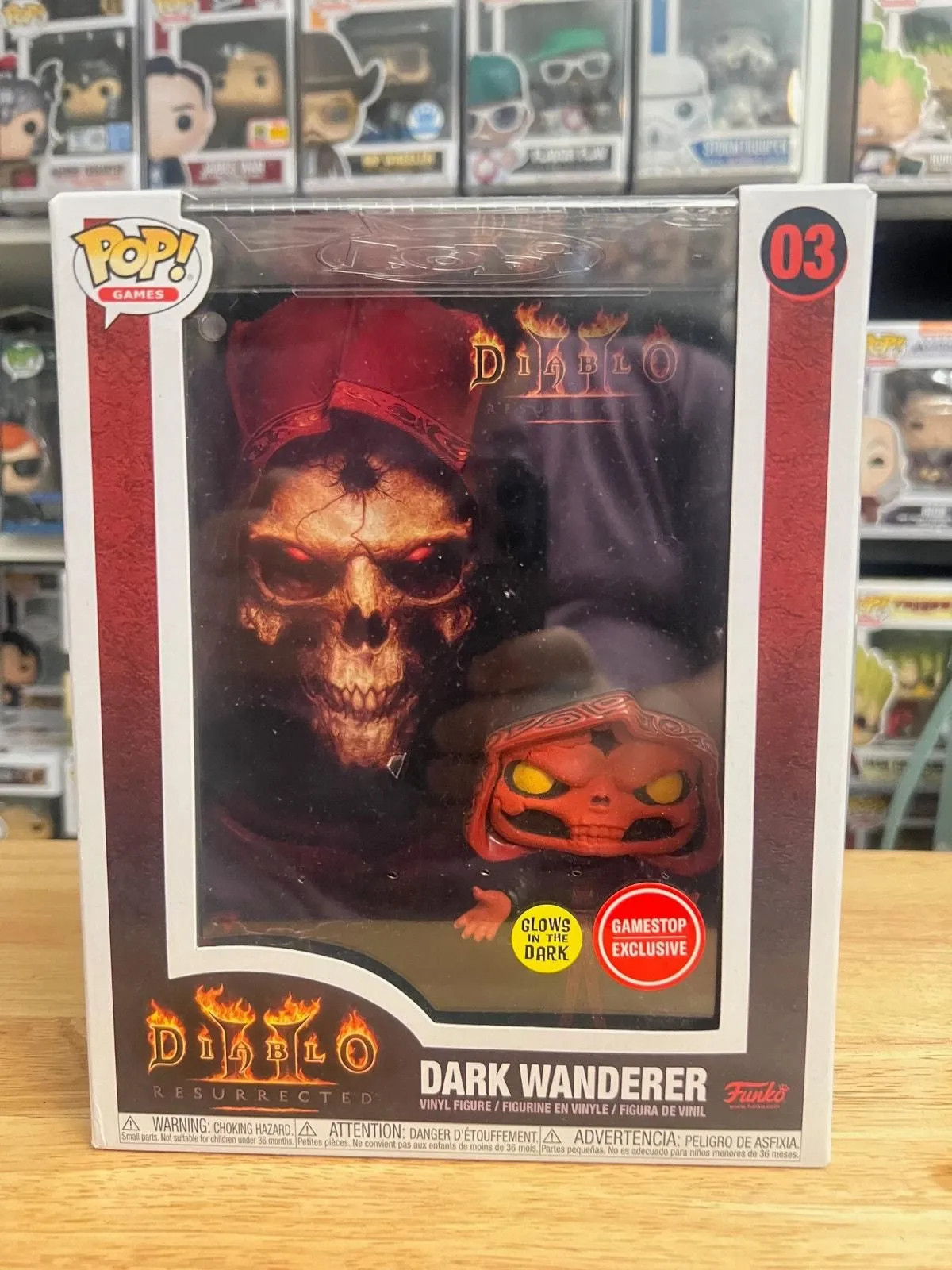 Product image for EXCLUSIVE GLOW Dark Wanderer Funko Pop Games Cover #03 Diablo II Gaming Video