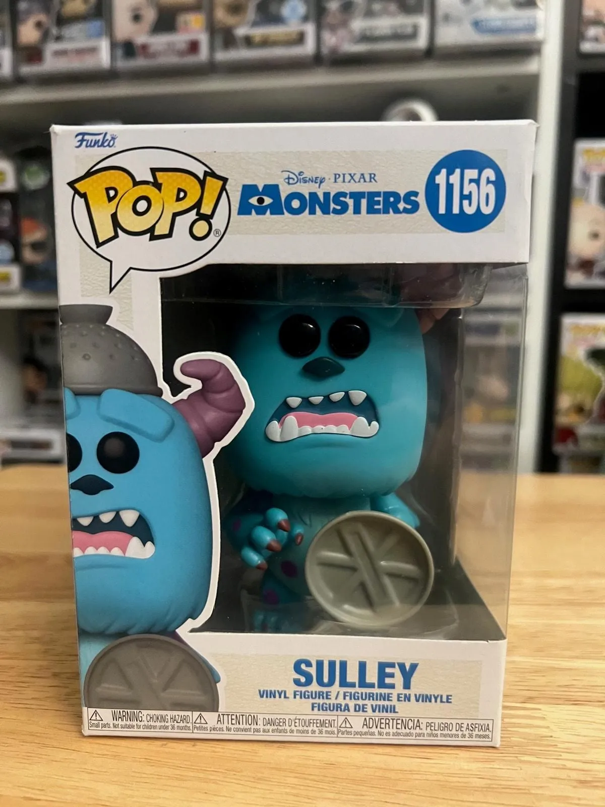Product image for VAULTED Sulley w/ Lid Monsters Inc. Funko Pop #1156 Disney Pixar Movies James P.
