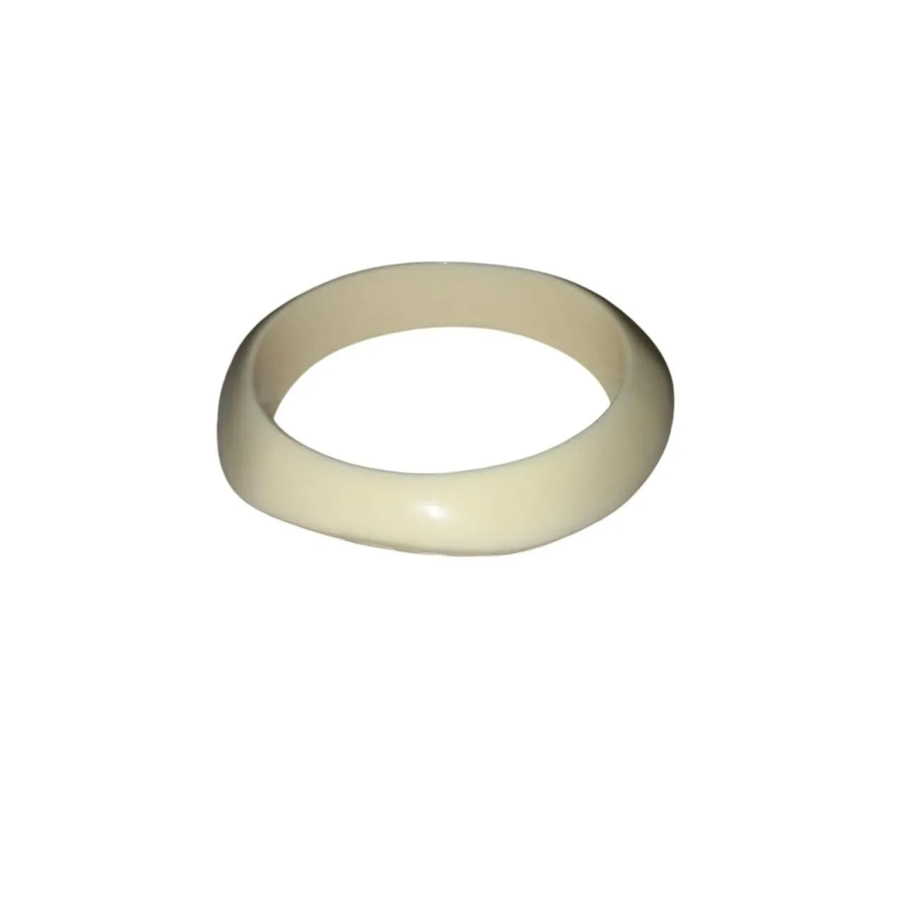 Product image for Iris Apfel & Bajalia Ivory Resin Bangle Bracelet Chunky Retro Mod  Style - Bracelet - new