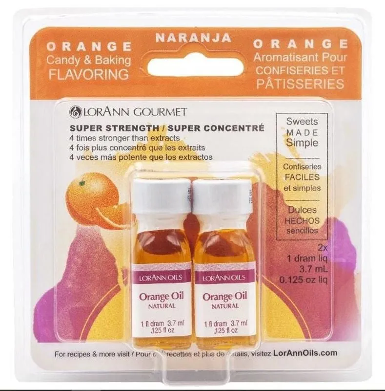 Product image for Lorann Oils Candy & Baking Flavoring Orange Oil Natural 1 Dram Bottle Pack of 2