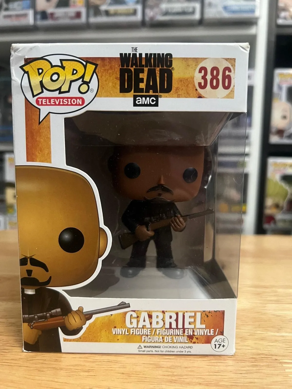 Product image for VAULTED Father Gabriel Stokes Funko Pop #386 Walking Dead Horror Zombie Comics