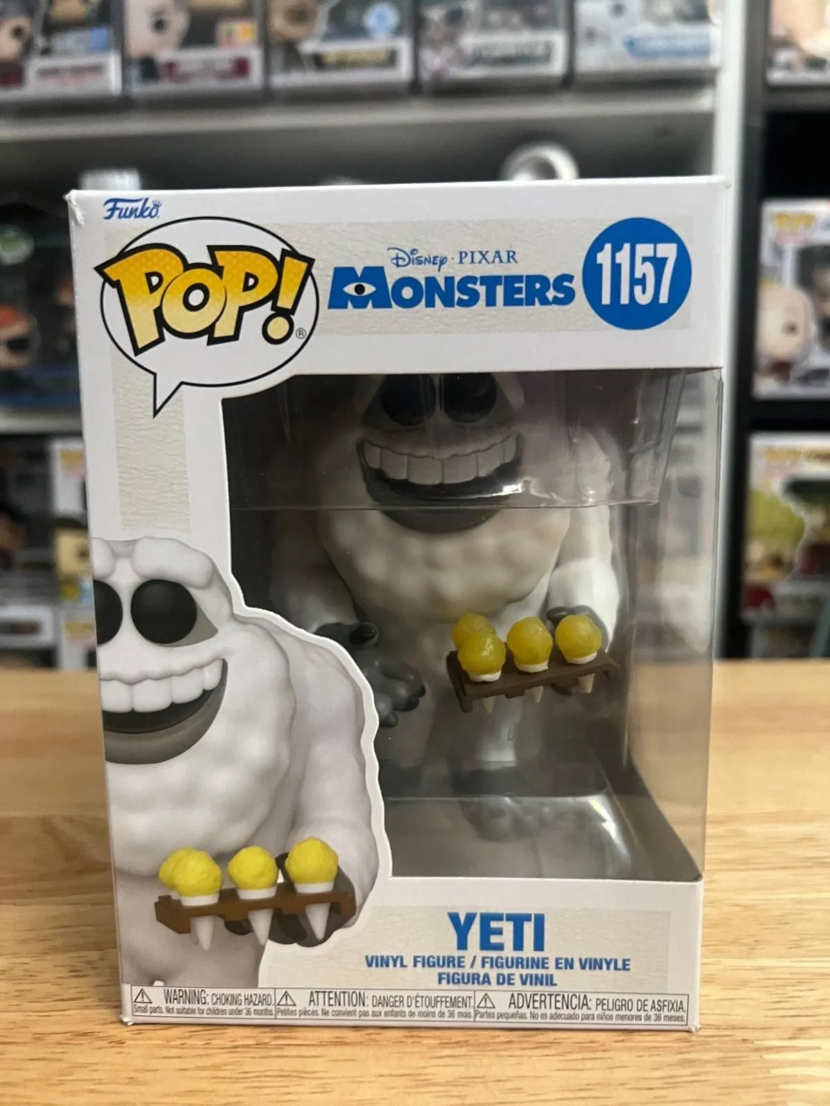 Product image for Yeti w/ Snowcones Monsters Inc. Funko Pop #1157 Disney Pixar Movies Abominable