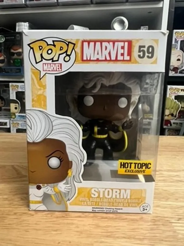 Product image for VAULTED EXCLUSIVE Black Suit Storm Storm Marvel X-Men Funko Pop #59 Comics Books