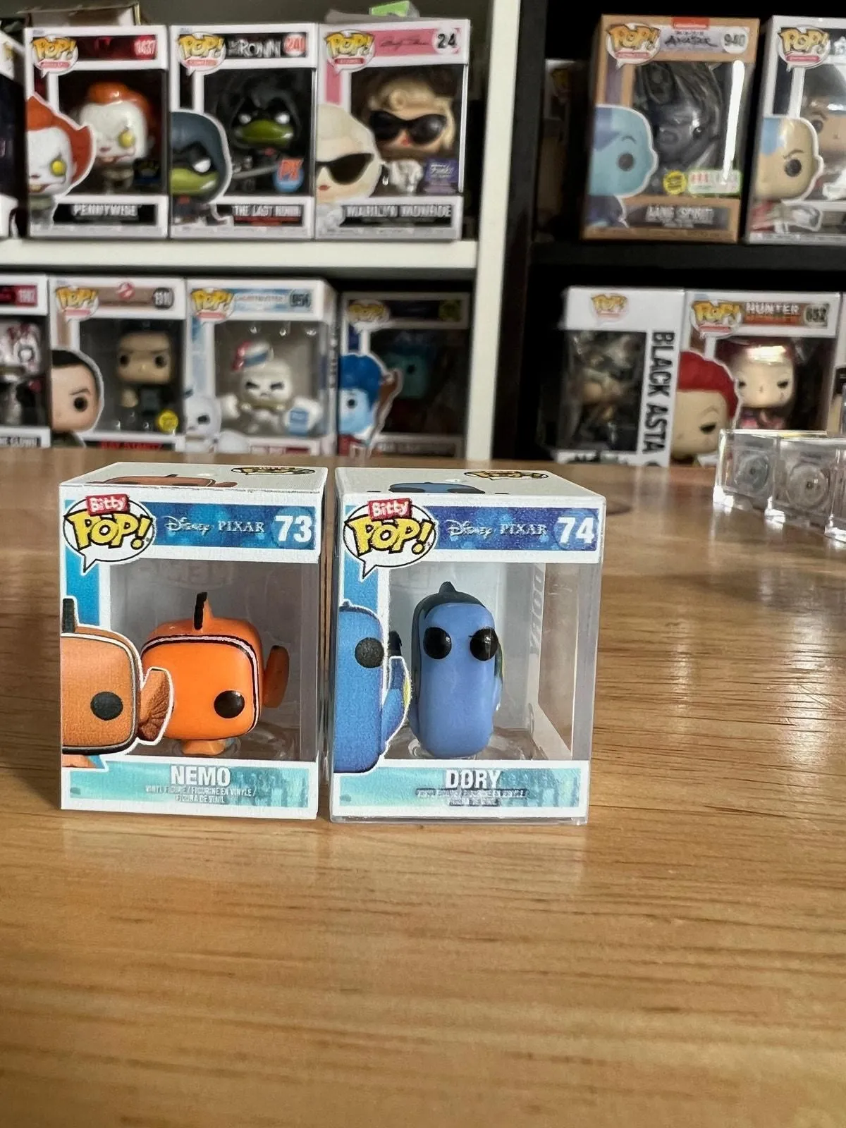 Product image for 2 BITTY Funko Pops RARE CHASE BITTY Dory & Nemo #73 #74 Finding Disney Pixar