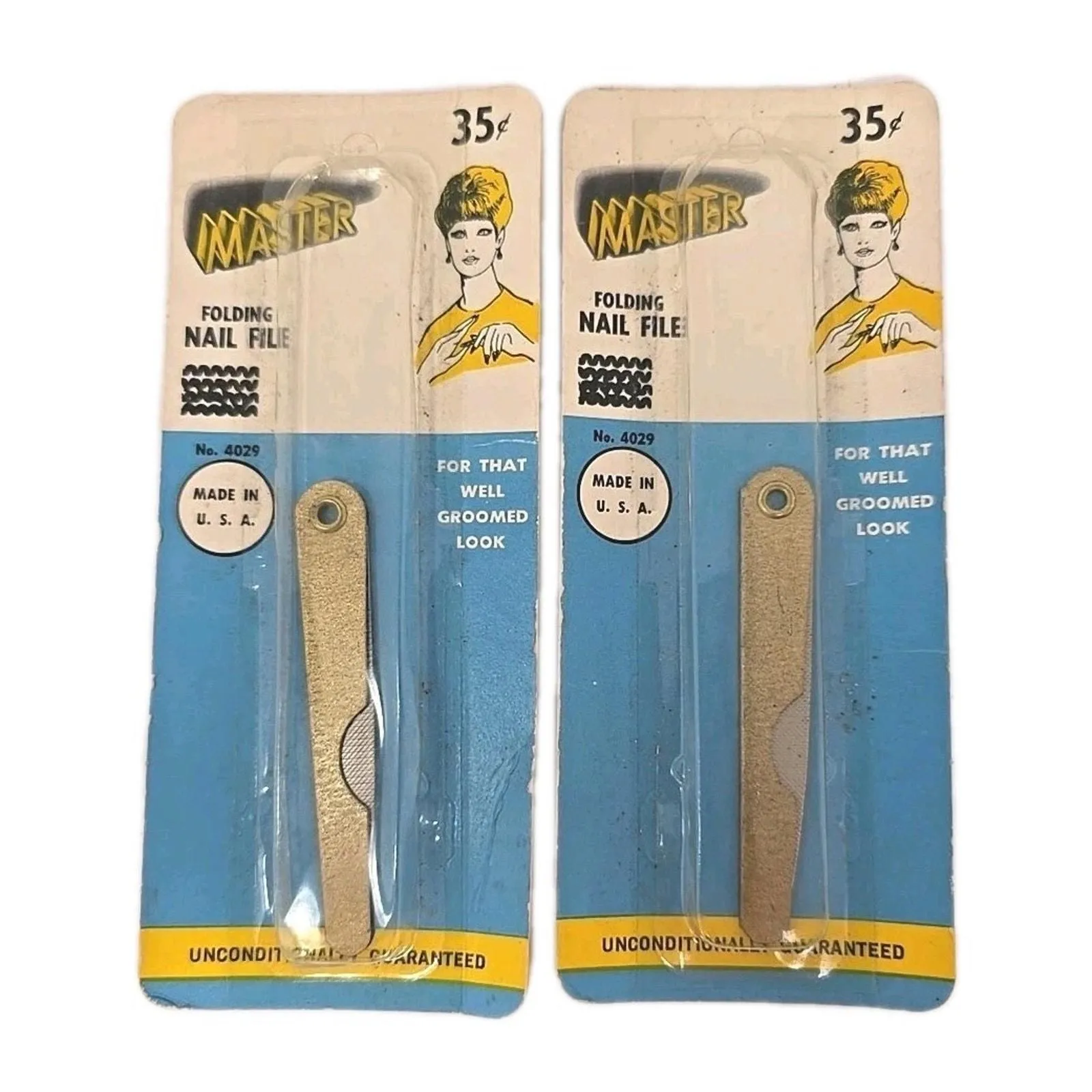 Product image for Vintage 2 Master Folding Nail Files 3" Payne Cutlery Corp. U308