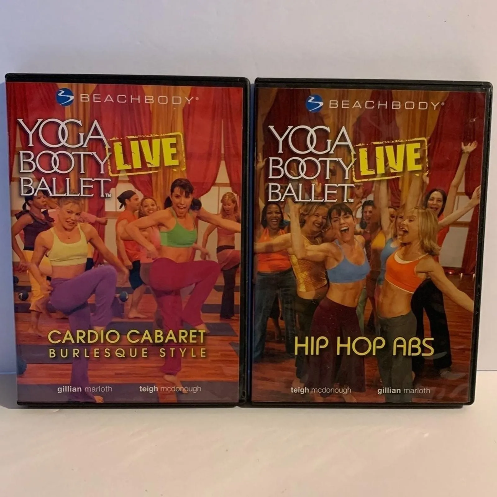 Product image for 2 Yoga Booty Ballet Live Exercise DVD Beachbody Cardio Hip Hop Abs - good