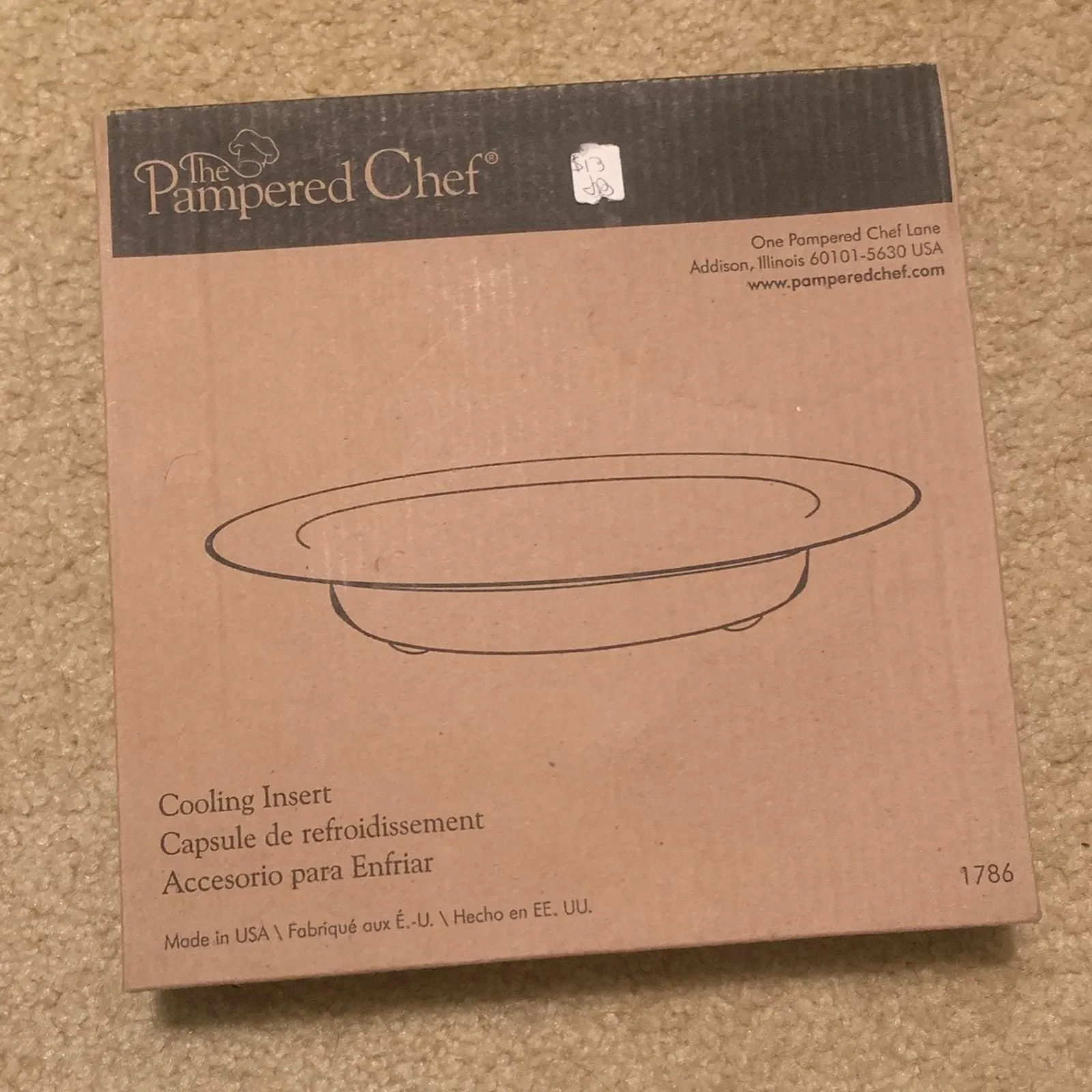Product image for The Pampered Chef Cooling Insert for Salad Spinner #1786 New