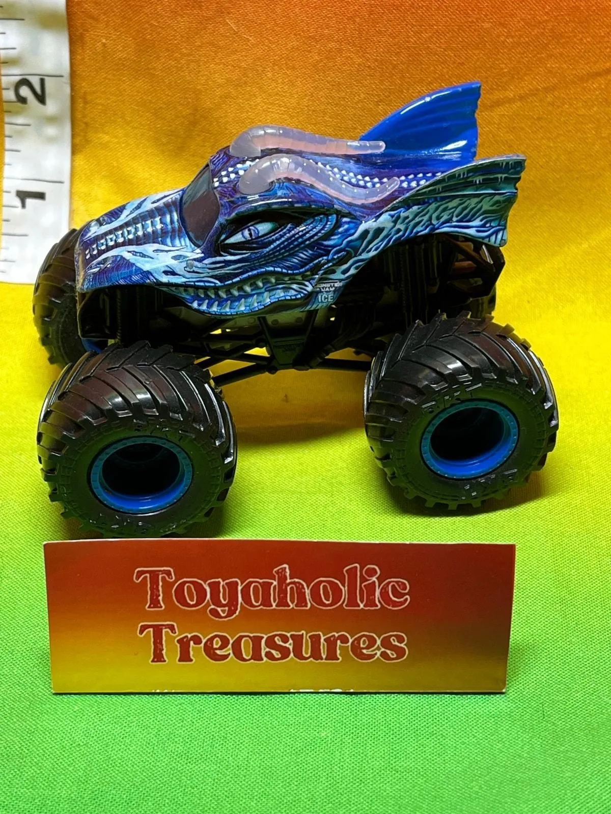 Product image for Monster Jam Dragon Exclusive Fire & Ice Blue Truck