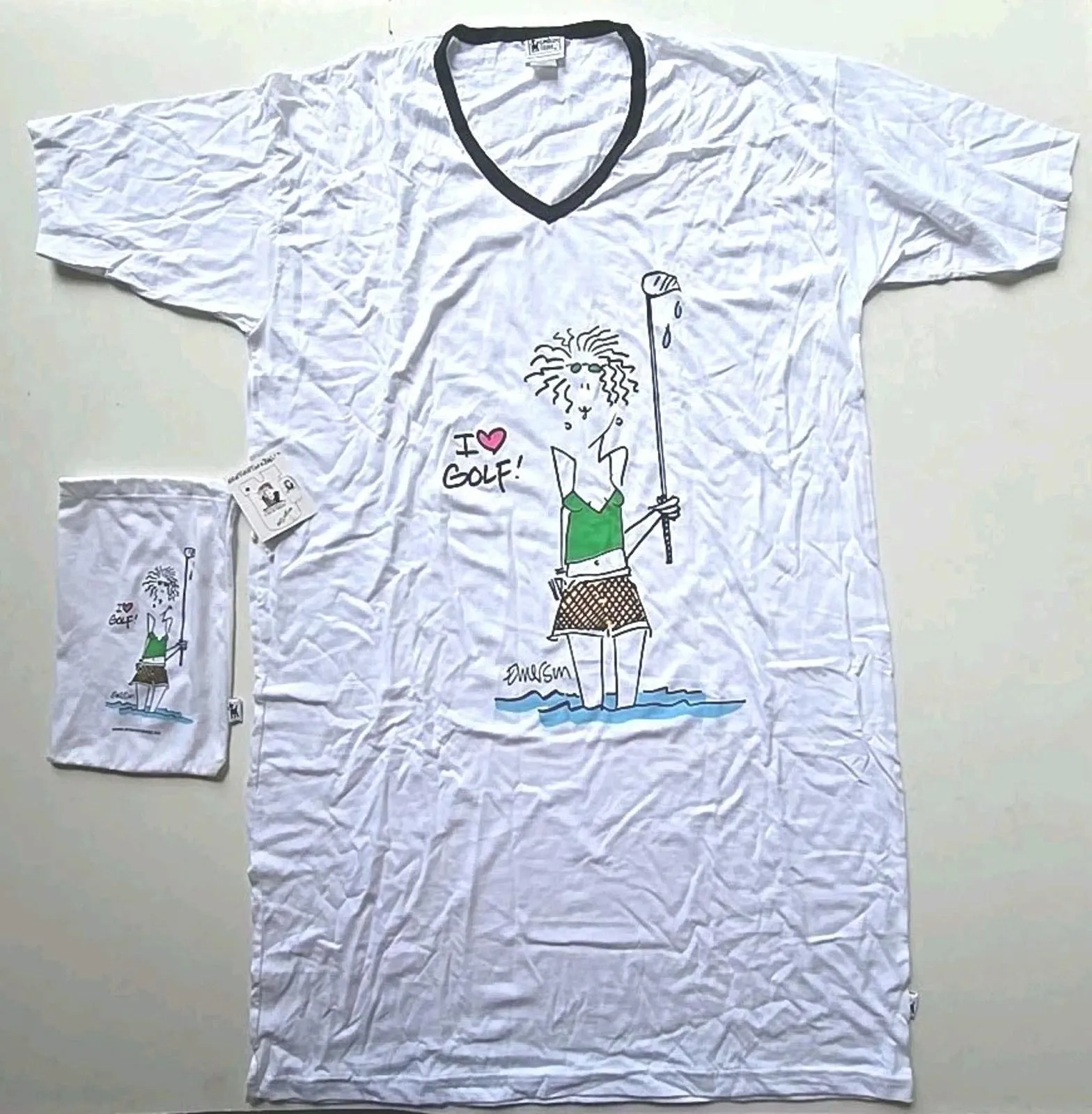 Product image for Emerson Street Clothing Co Women's Sleep Shirt Nightshirt in a Bag I Love Golf - Emerson Street Clothing Company