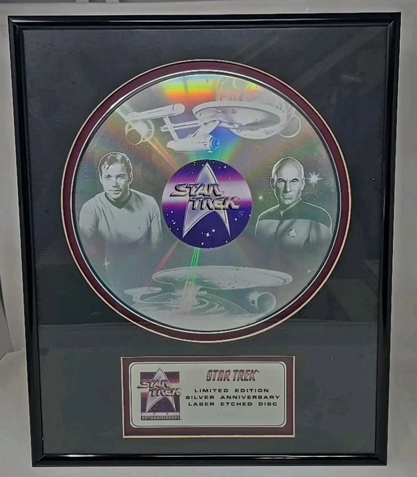 Product image for Star Trek Limited Edition Silver Anniversary Laser Etched Disc 762 /5000 MSA