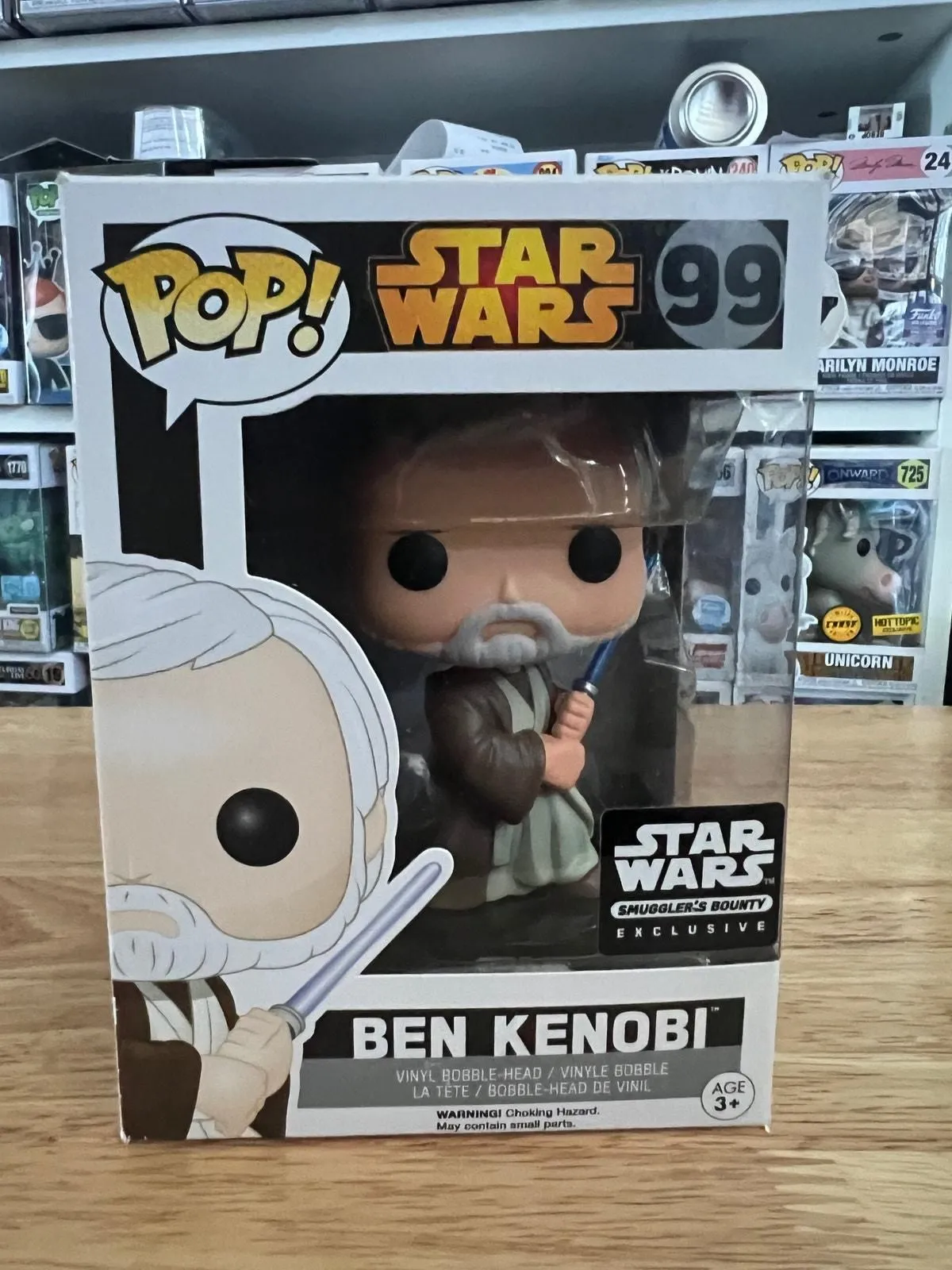 Product image for VAULTED EXCLUSIVE Ben Kenobi Star Wars Funko Pop Bobblehead #99 Obi-Wan Movies