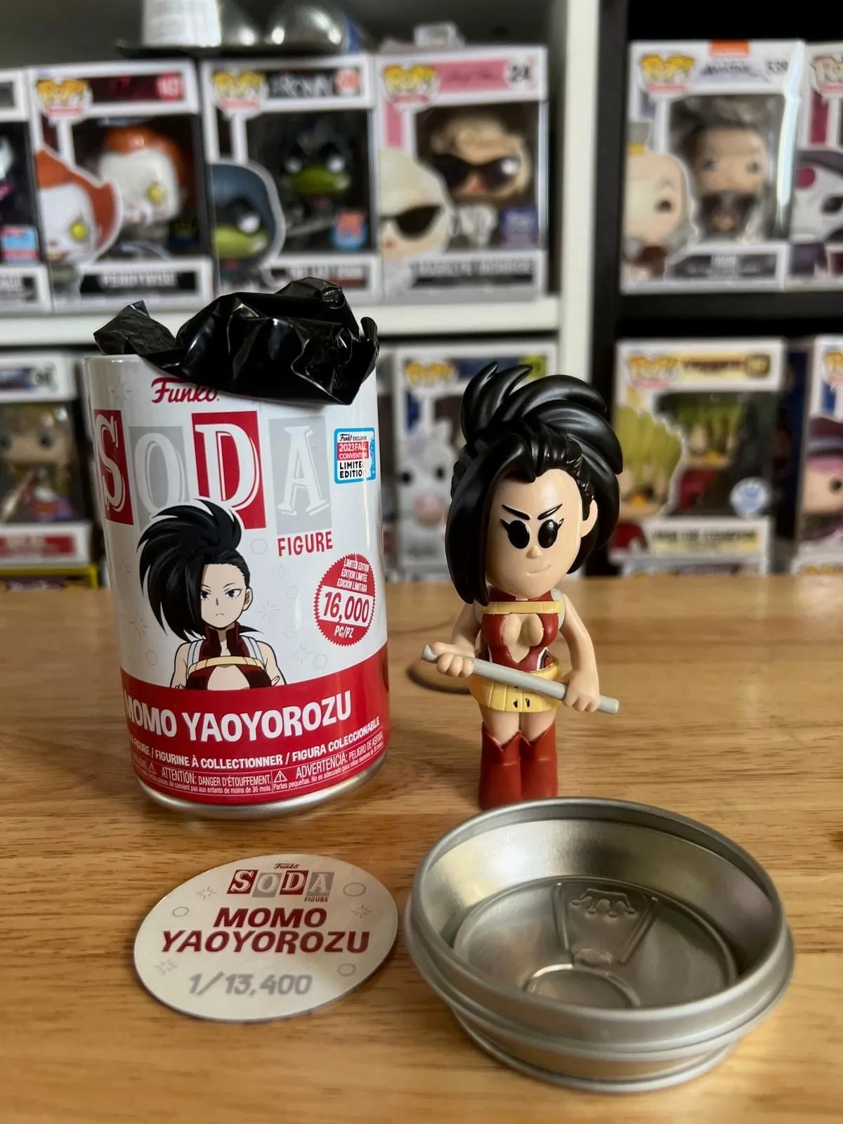 Product image for OFFICIAL NYCC STICKER LE Momo Yaoyorozu My Hero Academia Funko Soda MHA Anime