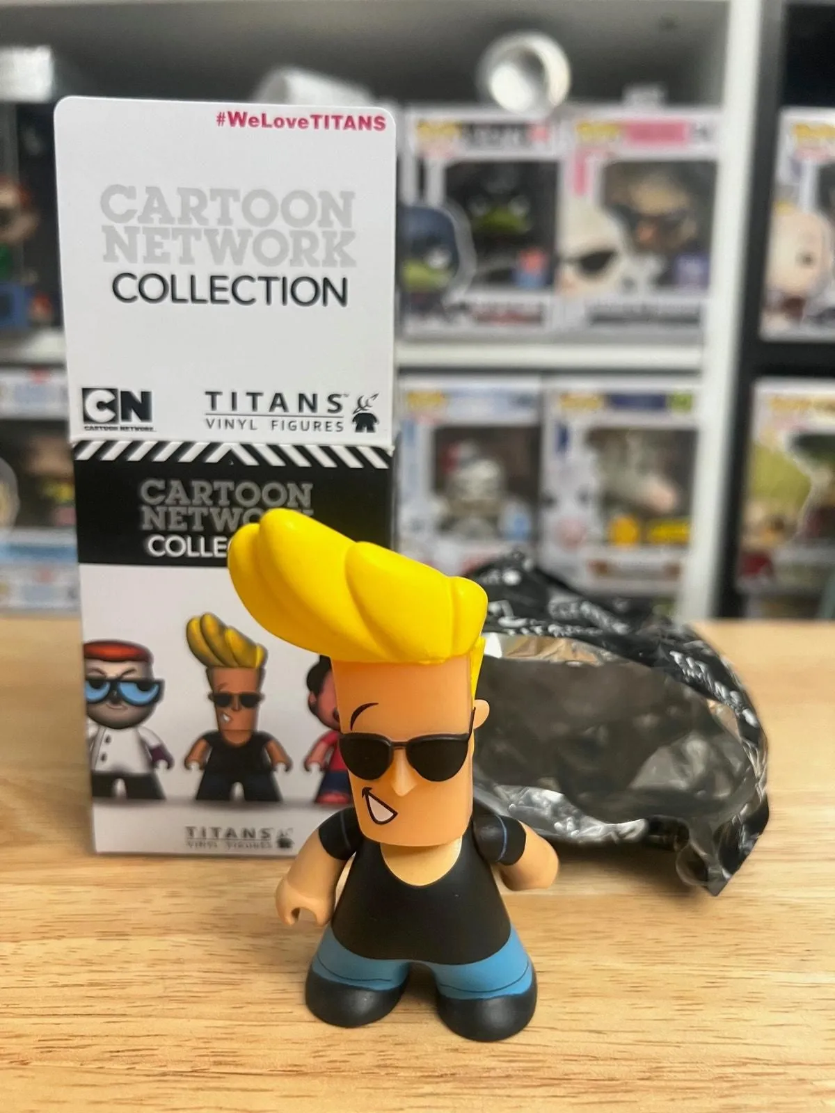 Product image for Johnny Bravo Titans Vinyl Figure Cartoon Network TV Show Animation Figurine Toys