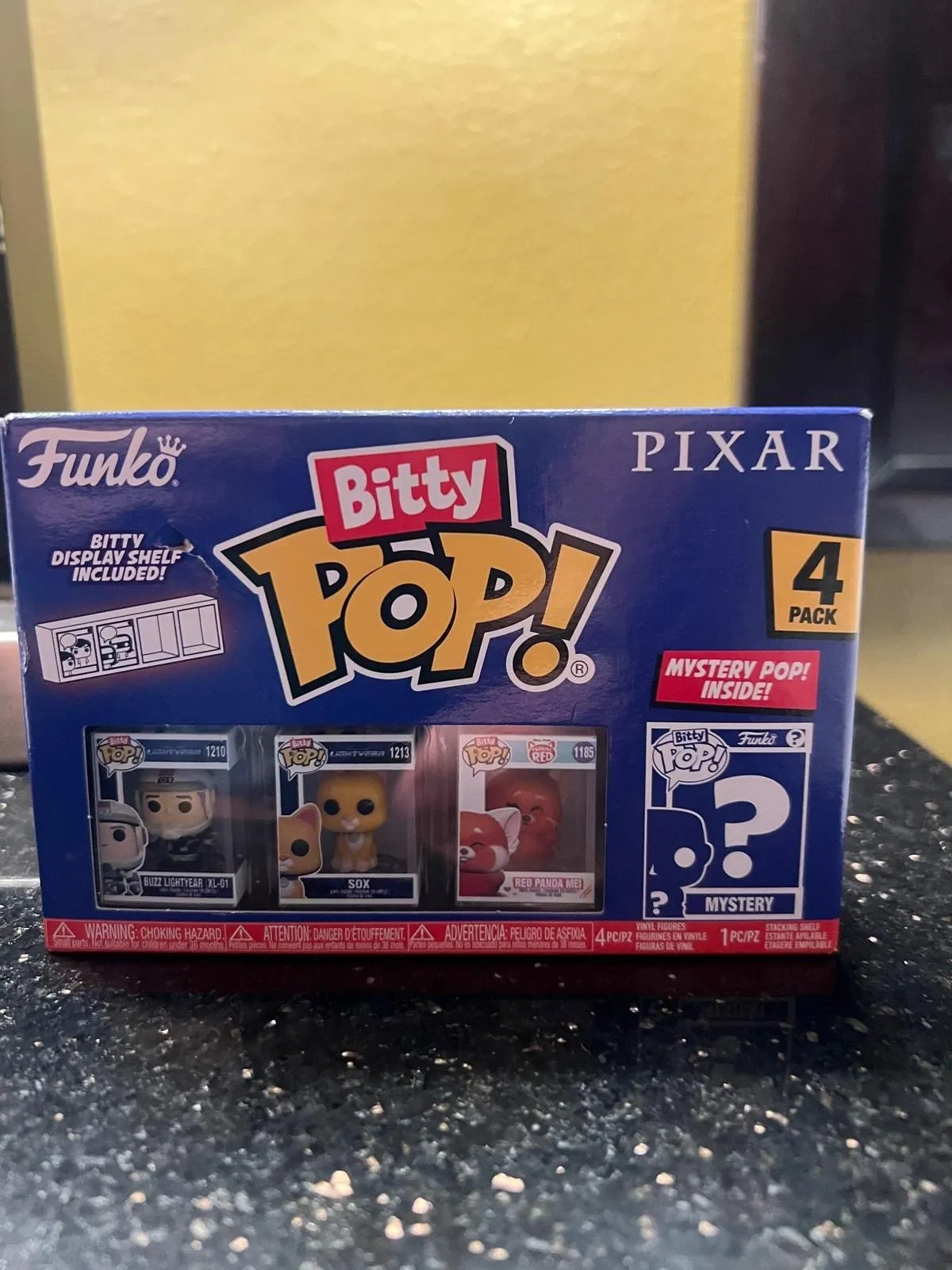 Product image for SEALED BITTY Disney Pixar 4-Pack W/ Mystery Chase Buzz Lightyear Sox Turning Red