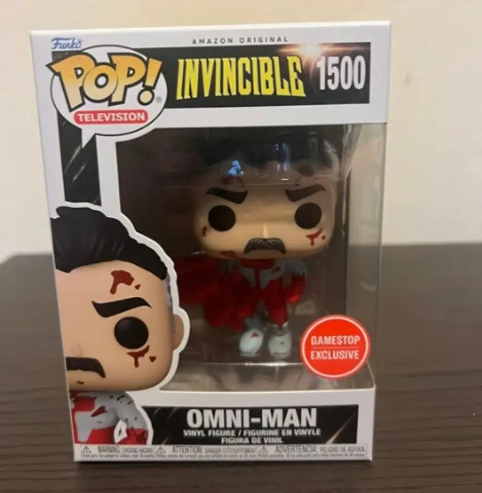 Product image for EXCLUSIVE BLOODY Omni Man Invincible Funko Pop #1500 Television Animation TV