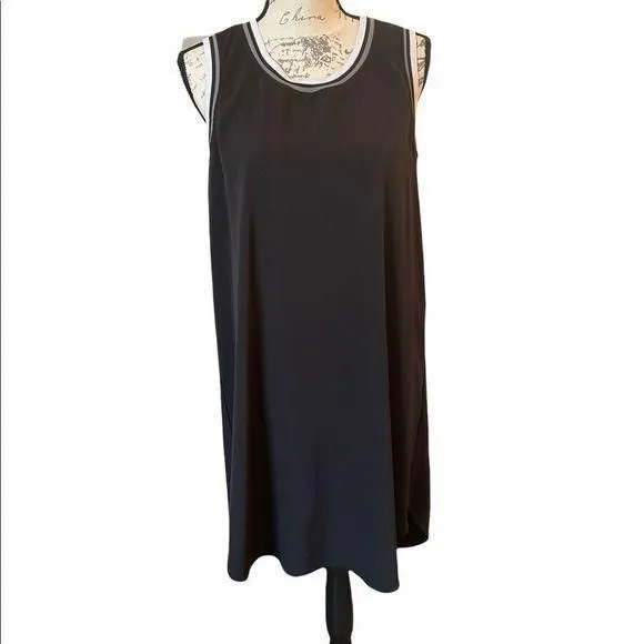 Product image for Abs black Sporty Shift Dress White Hem