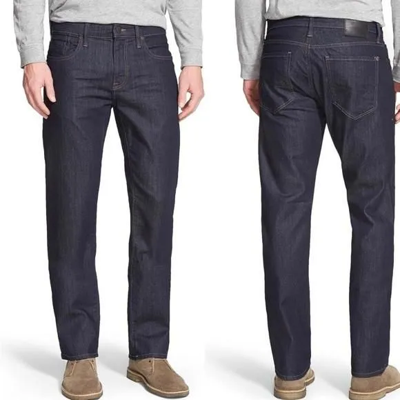 Product image for MAVI Zach Straight Leg Jeans - Cotton blend indigo dark wash denim - Size 36x32