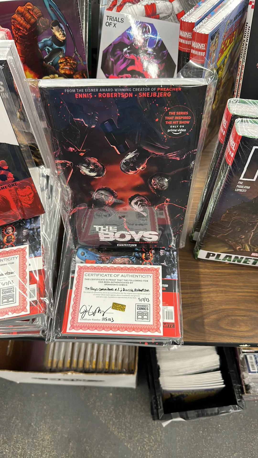 Product image for Boys Volume Omnibus Volume One signed with COA