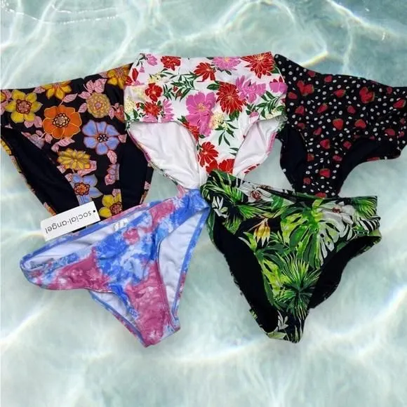 Product image for 🔥SMALL SWIMWEAR BUNDLE! 5 Women’s Bottoms NWT & NWOT: ModCloth Social Angel 4.