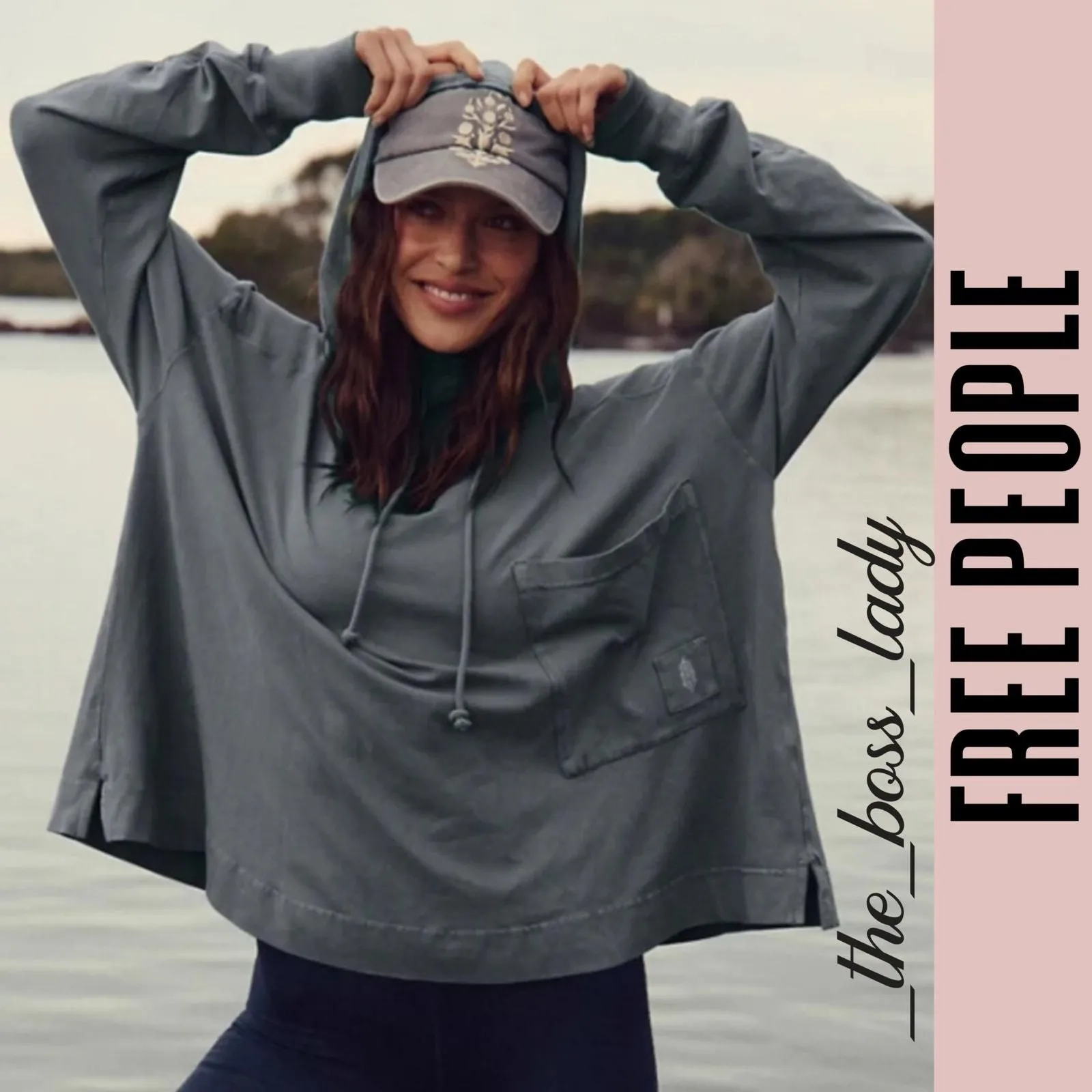 Product image for Free People sweatshirt activewear hoodie pullover cotton cozy Movement XS - Sweaters - XS - new-with-tags - Free People