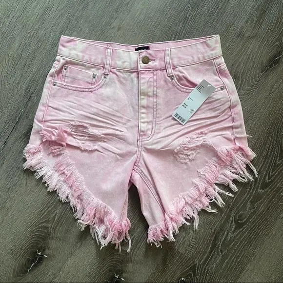 Product image for BDG NWT Carla High-Waisted Denim Cutoff Short in Lilac Sz 24