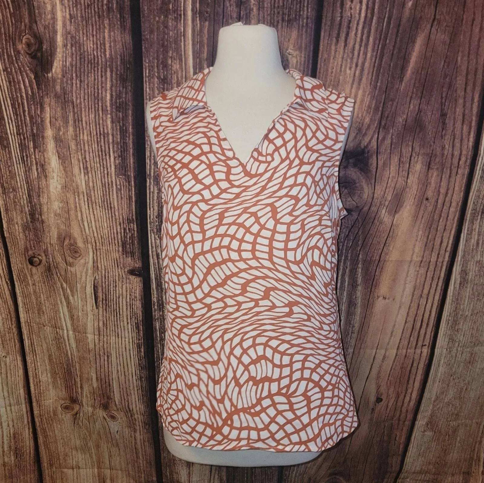 Product image for CAbi Sleeveless Top Size S Russet Twist - S - Tops - pre-owned---good - CAbi