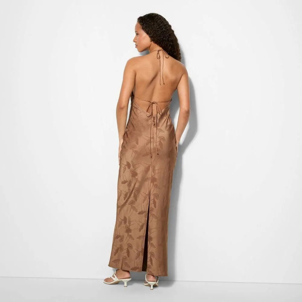 strapless open back dress Open Back Maxi Dress main image 0