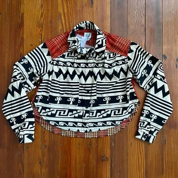 Product image for BDG Tripped Corduroy Flannel shirt